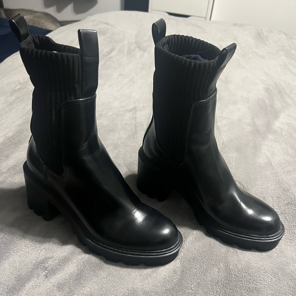 Zara platform booties